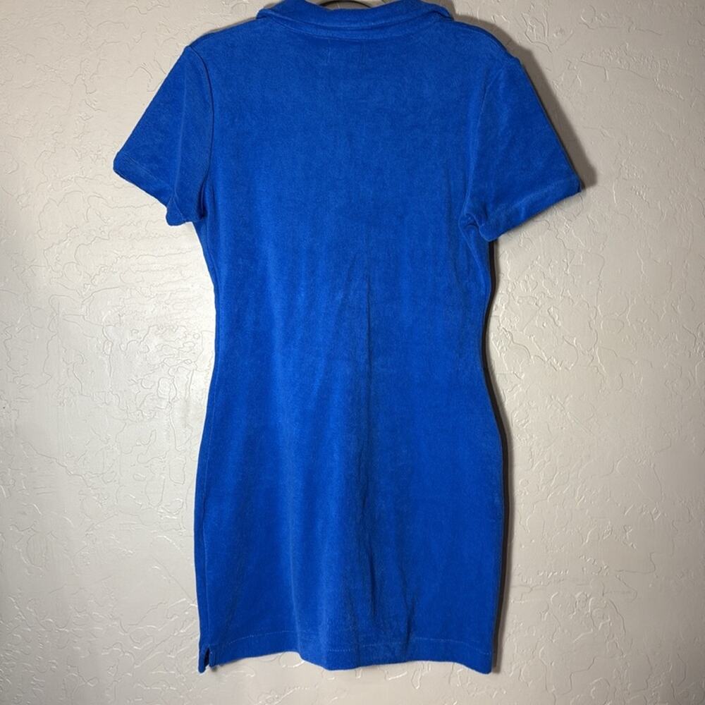 Vacancy Daylight Terry Mini Dress cobalt size 8 - Picture 9 of 10